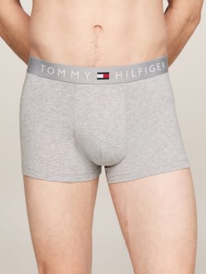 black 3-pack th original waistband trunks for men tommy hilfiger