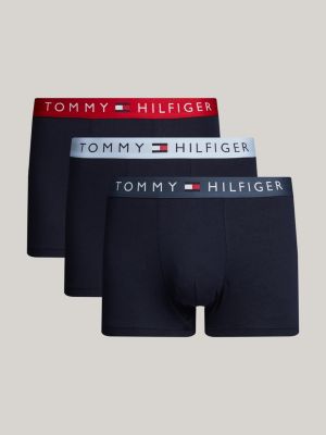 3 pack boxer aderenti original con logo beige da uomini tommy hilfiger