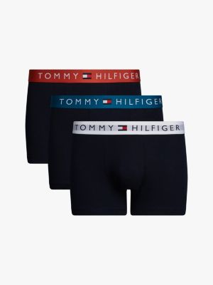 3 pack boxer aderenti original con logo beige da uomini tommy hilfiger