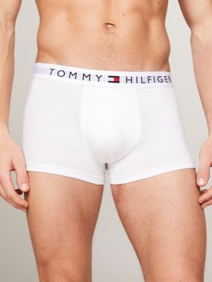 grijs original set van 3 boxershorts met logotaille voor heren - tommy hilfiger