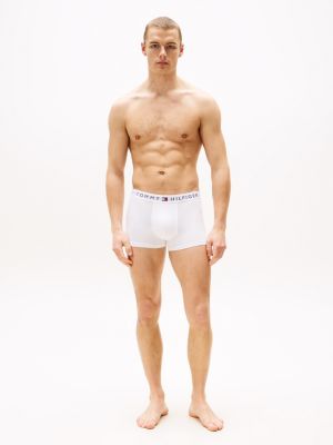 grijs original set van 3 boxershorts met logotaille voor heren - tommy hilfiger