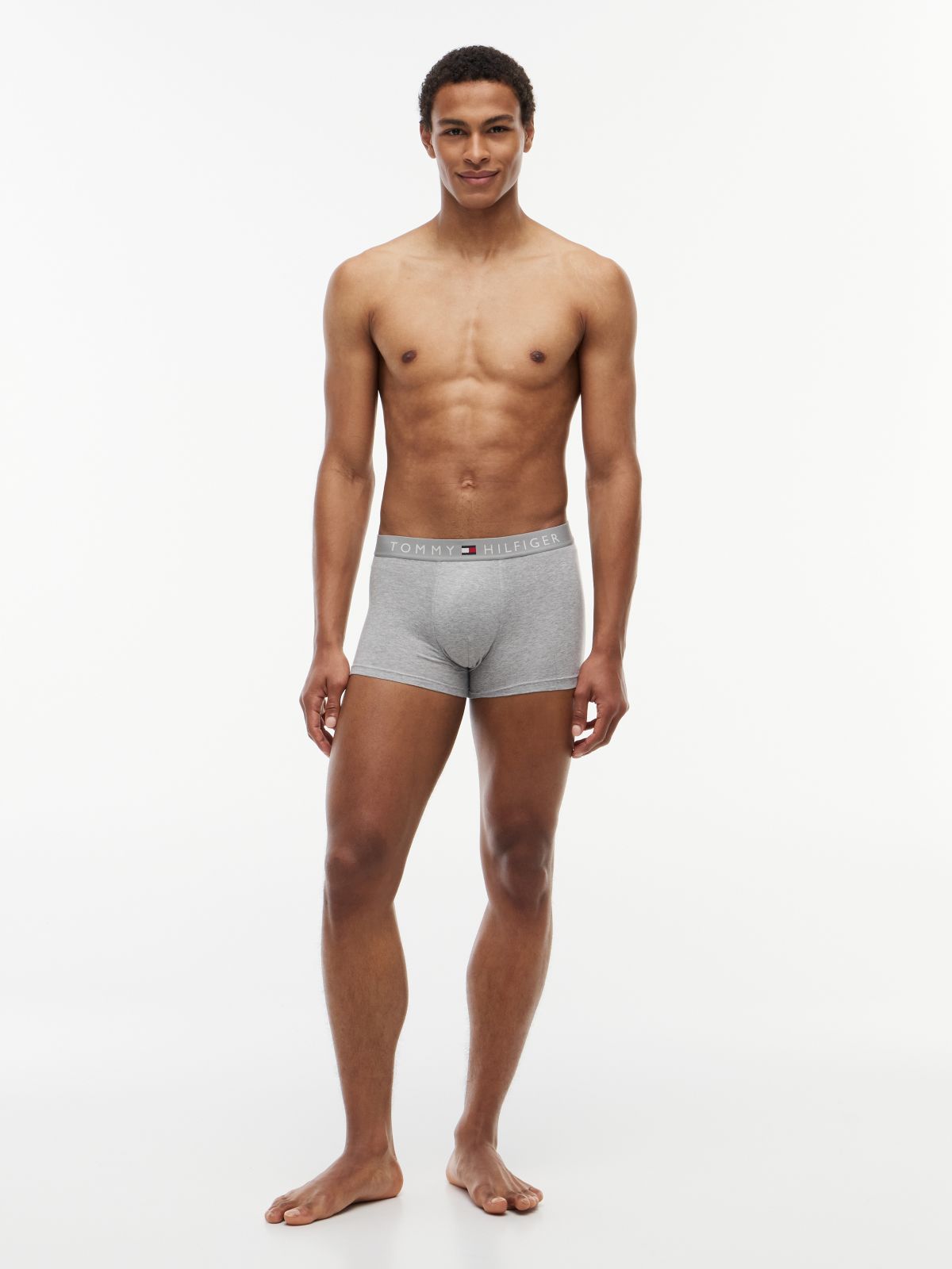 3-Pack TH Original Logo Waistband Trunks — Grey