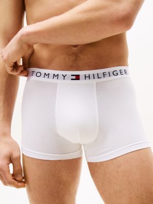 grijs original set van 3 boxershorts met logotaille voor heren - tommy hilfiger