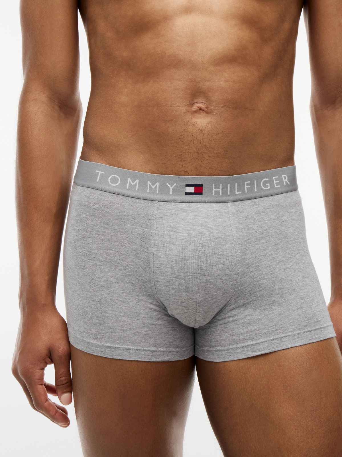 3-Pack TH Original Logo Waistband Trunks — Grey
