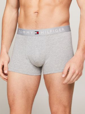 grey 3-pack th original waistband trunks for men tommy hilfiger