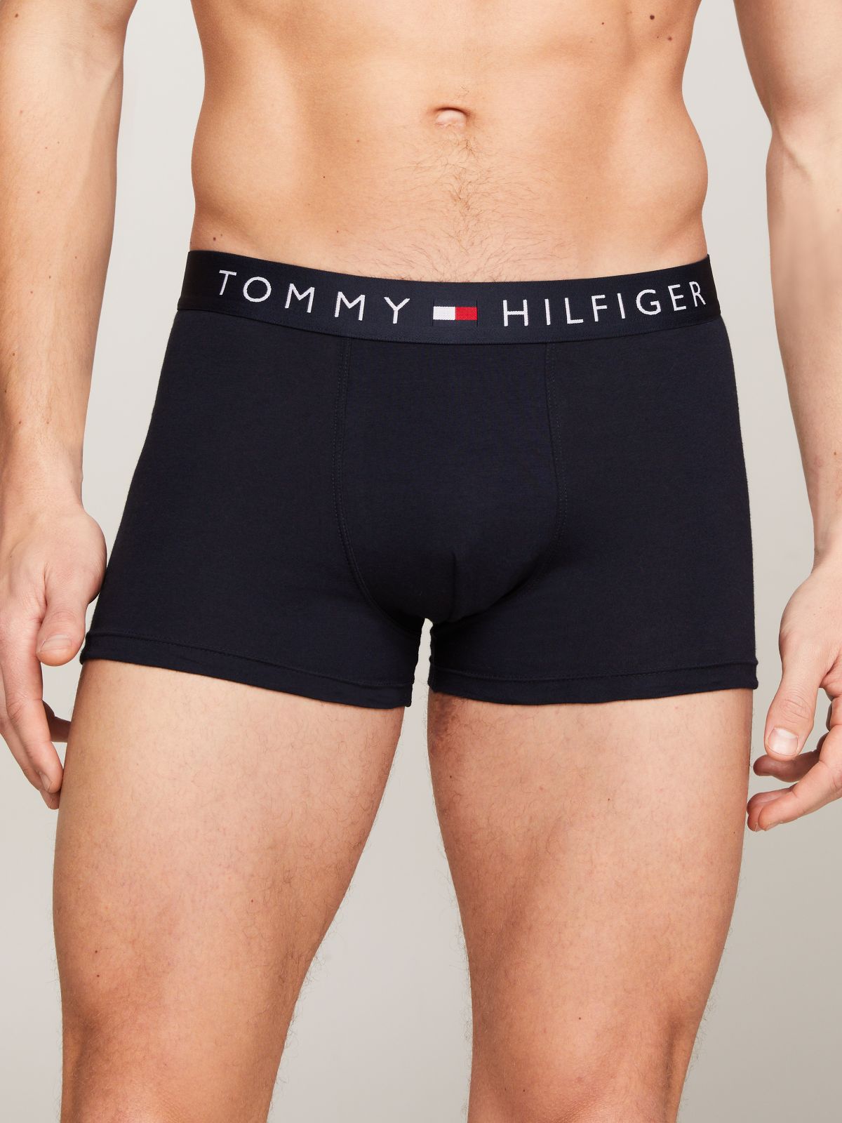 3-Pack TH Original Logo Waistband Trunks — Grey