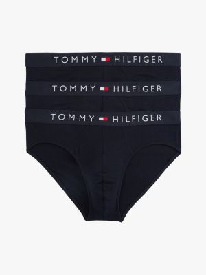 blue 3er-pack th original slips mit logo-taillenbund für herren - tommy hilfiger