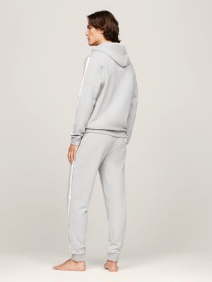 TH Established Logo Lounge Hoody | Grey | Tommy Hilfiger