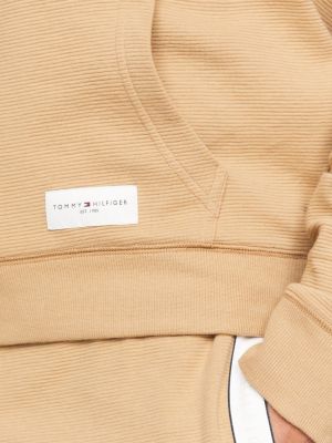 TH Established Logo Lounge Hoody | Khaki | Tommy Hilfiger