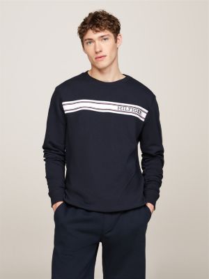 Modern Logo Fleece Sweatshirt | Blue | Tommy Hilfiger 