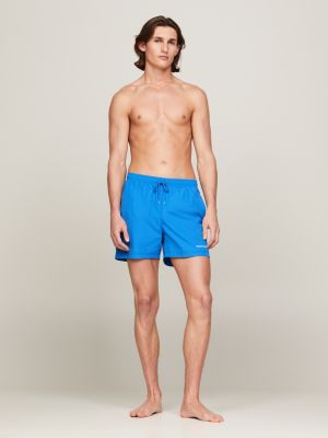 costume shorts slim fit medio con logo blu da uomini tommy jeans