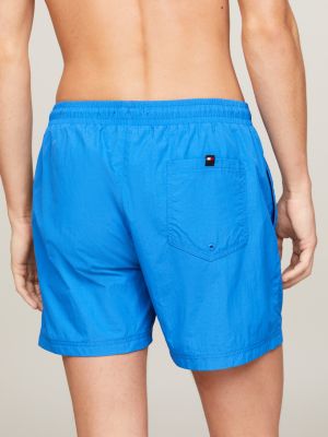 costume shorts slim fit medio con logo blu da uomini tommy jeans