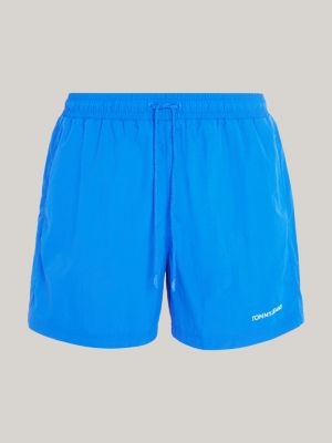 costume shorts slim fit medio con logo blu da uomini tommy jeans