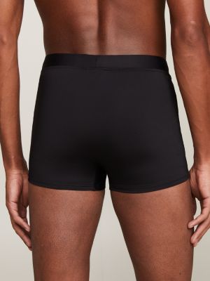 black original logo swim trunks for men tommy hilfiger