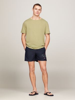 green th essential strukturiertes cover-up-t-shirt für herren - tommy hilfiger