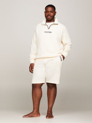 beige plus hilfiger monotype lounge-shorts für herren - tommy hilfiger