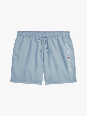 blue original drawstring mid length swim shorts for men tommy hilfiger