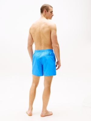 blue original drawstring mid length swim shorts for men tommy hilfiger