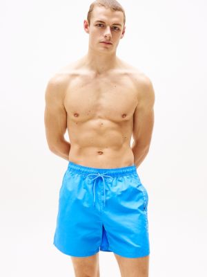 Original Logo Mid Length Swim Shorts | Blue | Tommy Hilfiger