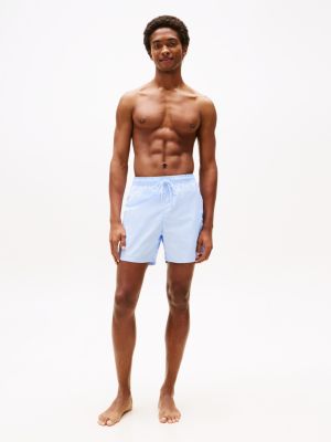 blue original drawstring mid length swim shorts for men tommy hilfiger