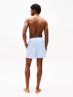 blue original drawstring mid length swim shorts for men tommy hilfiger