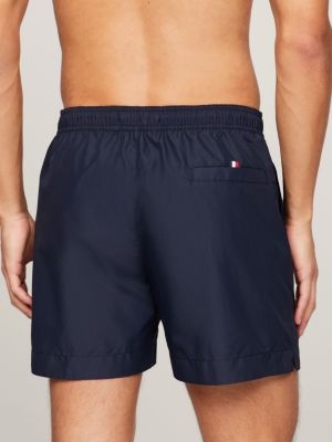 blau original mittellange badeshorts mit tunnelzug für herren - tommy hilfiger