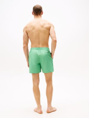 green original drawstring mid length swim shorts for men tommy hilfiger