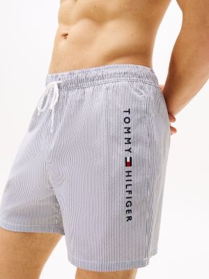 short de bain mi-long original à rayures plusieurs couleurs pour hommes tommy hilfiger