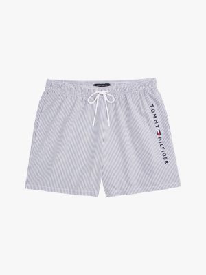 multi original mittellange gestreifte badeshorts für herren - tommy hilfiger