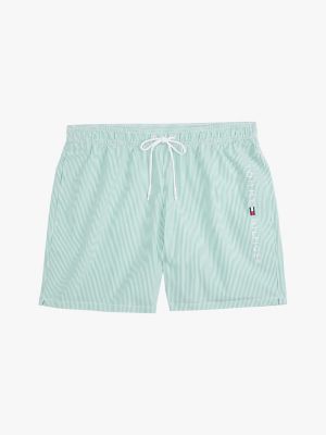 multi original stripe mid length swim shorts for men tommy hilfiger