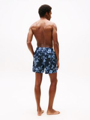 multi original mittellange badeshorts mit print für herren - tommy hilfiger