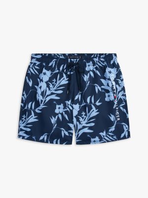 multi original mittellange badeshorts mit print für herren - tommy hilfiger