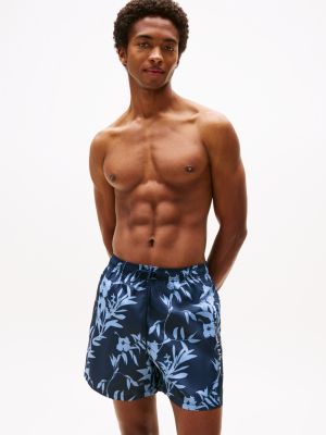 multi original print mid length swim shorts for men tommy hilfiger