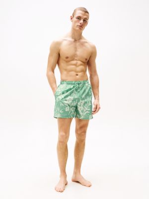 multi original print mid length swim shorts for men tommy hilfiger