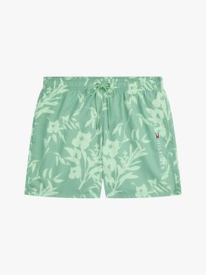 multi original mittellange badeshorts mit print für herren - tommy hilfiger