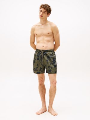 short de bain mi-long original à motif plusieurs couleurs pour hommes tommy hilfiger