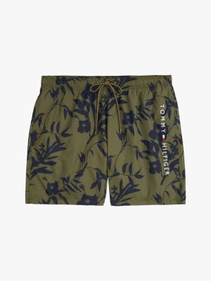 multi original print mid length swim shorts for men tommy hilfiger