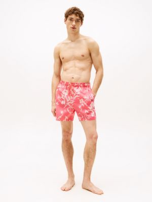 multi original print mid length swim shorts for men tommy hilfiger