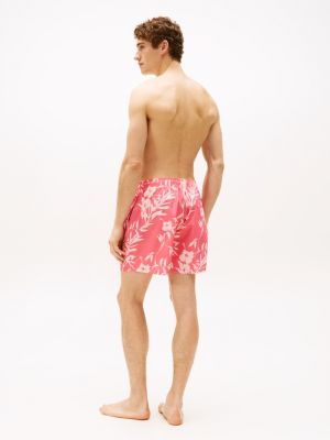 multi original print mid length swim shorts for men tommy hilfiger