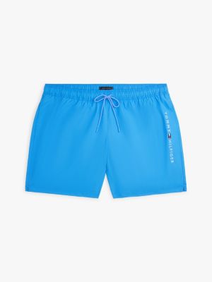 blue plus original drawstring mid length swim shorts for men tommy hilfiger