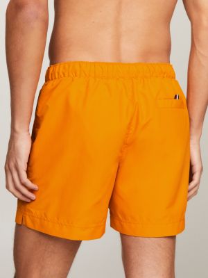 TH Monogram mittellange Badeshorts | Orange | Tommy Hilfiger
