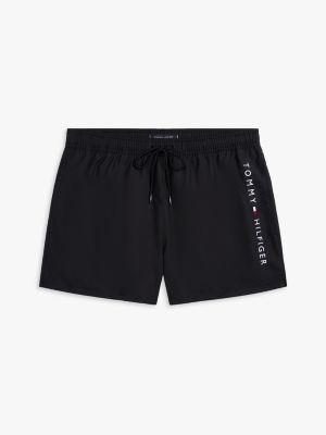 short de bain original à cordon de serrage noir pour hommes tommy hilfiger