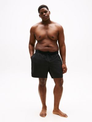 short de bain mi-long plus à cordon noir pour hommes tommy hilfiger