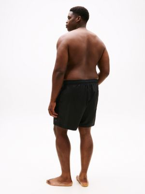 short de bain mi-long plus à cordon noir pour hommes tommy hilfiger
