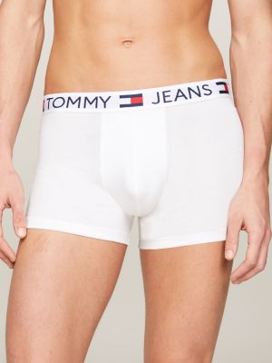 3 pack boxer essential con bandierina arancione da uomini tommy jeans