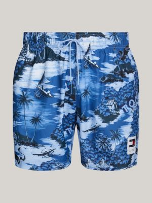 Plus Size Mid Calf Swim Shorts