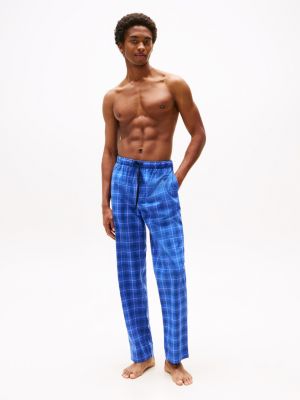 blue original regular fit pyjamabroek voor heren - tommy hilfiger