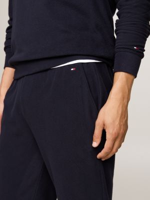 blau original fleece-loungewear in geschenkbox für herren - tommy hilfiger