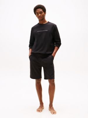 black th original lounge sweatshirt for men tommy hilfiger