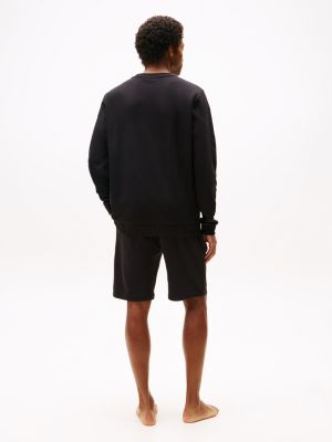 black th original lounge sweatshirt for men tommy hilfiger